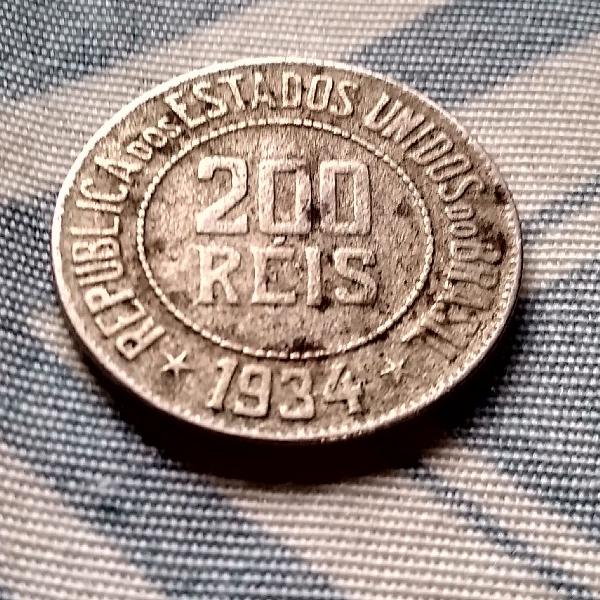 Moeda de 200 Réis de 1934