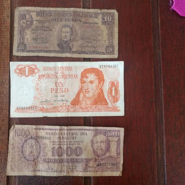 Notas de dinheiro antigo nacional e Internacional