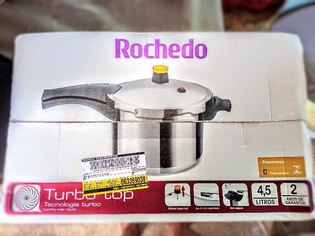 Panela de Pressão Turbo Top Alumínio 4,5 Litros - Rochedo