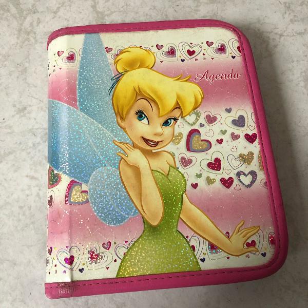 agenda fichário sininho grafons disney escolar pasta