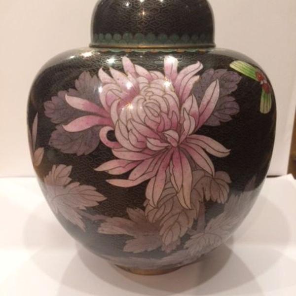cloisonée vaso chinês