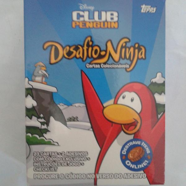 club penguin - desafio ninja - 40 cartas colecionáveis