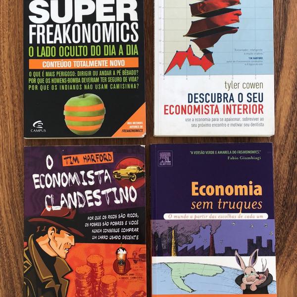 combo super freakonomics e outros livros economia