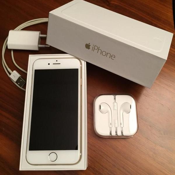 iphone 6 - 64gb - gold - acompanha fones e carregador