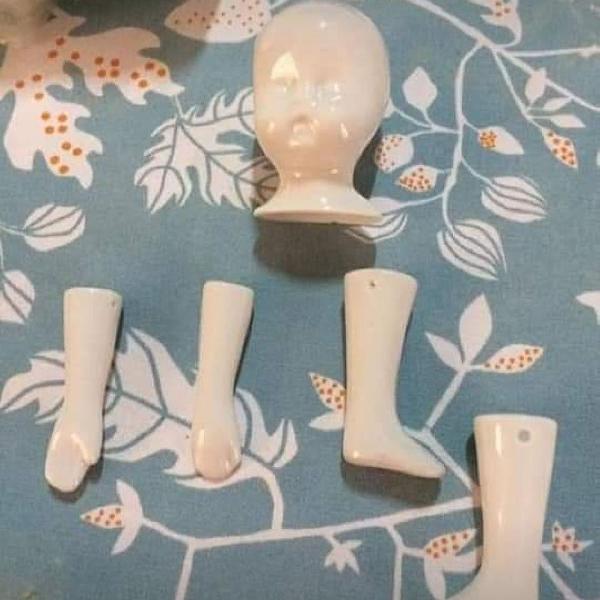 kit boneca/boneco de porcelana