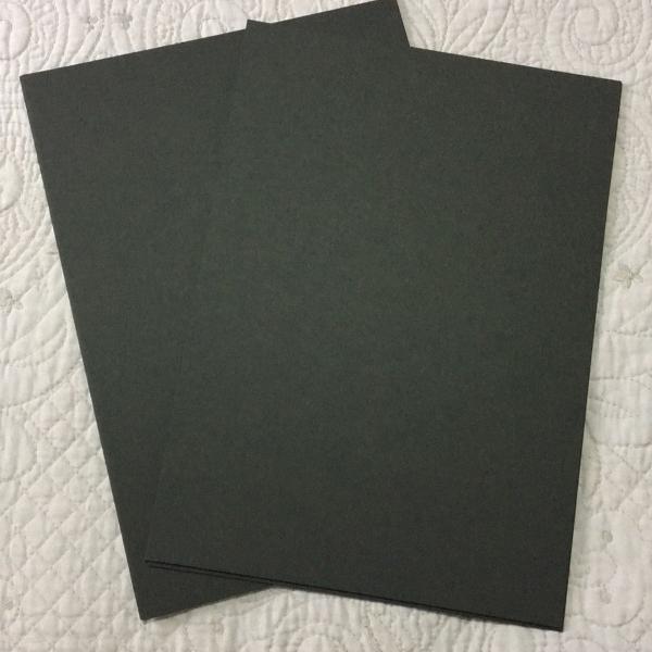 kit com 45 folhas de papel cartão cardstock preto - tamanho