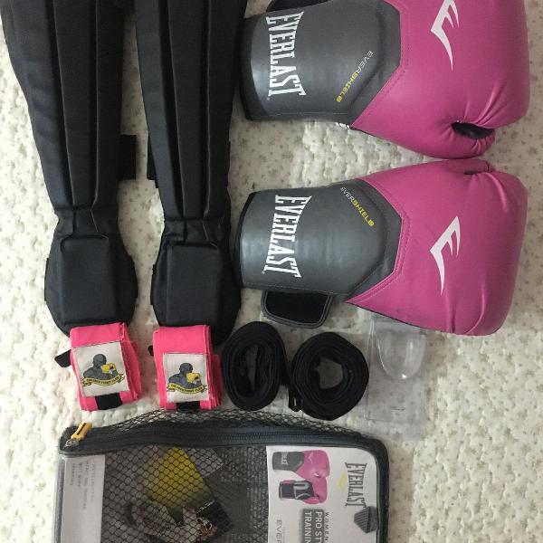 kit completo kickboxing luva 14