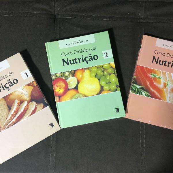 kit livros de nutrição