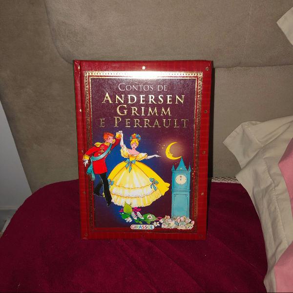 livro infantil contos de andersen, grimm e perrault