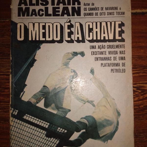 livro o medo é a chave alistair maclean - frete incluído