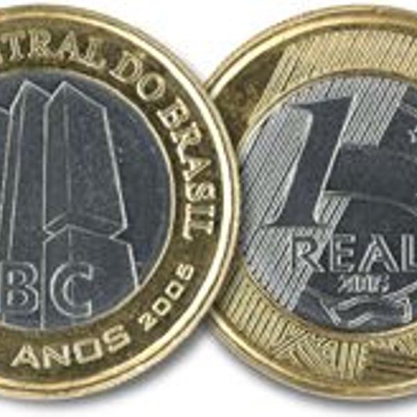 moeda comemorativa - 40 anos do banco central do brasil