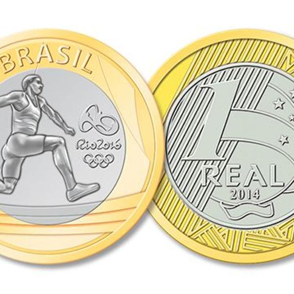 moeda comemorativa olímpiadas - atletismo
