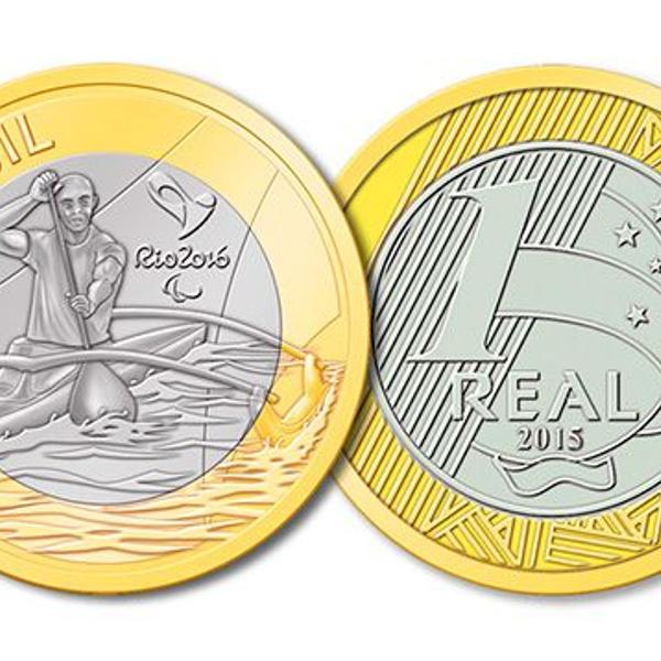 moeda comemorativa olímpiadas - paracanoagem
