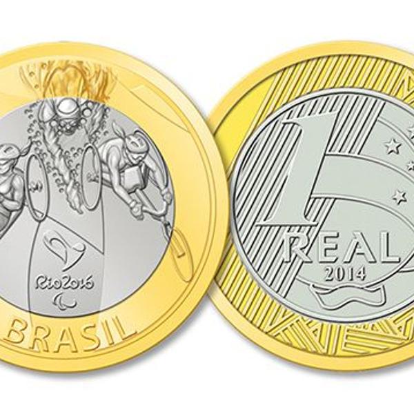 moeda comemorativa olímpiadas - paratriatlo