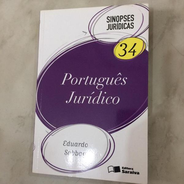 português jurídico - sinópse jurídica 34 - saraiva