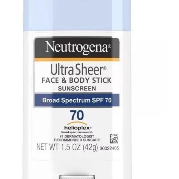 protetor sola bastão stick neutrogena 70+ rosto e corpo