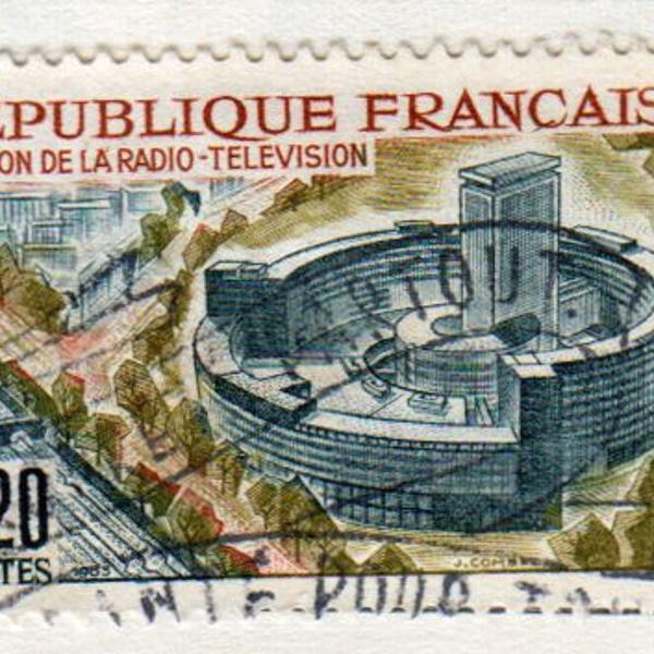 selo postal antigo frança - selo postal frança - maison de