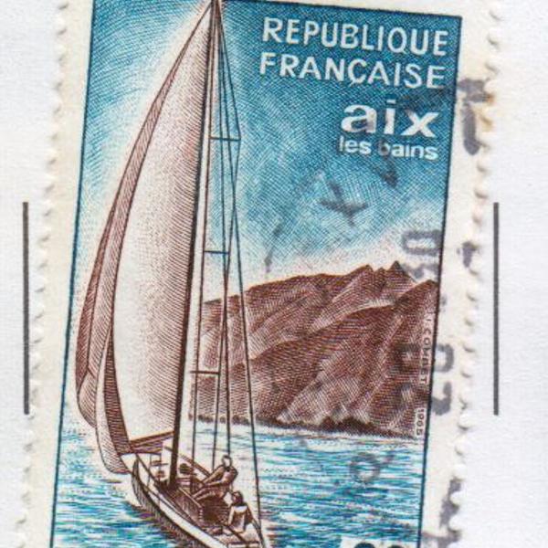 selo postal antigo selo postal frança - 1965 série