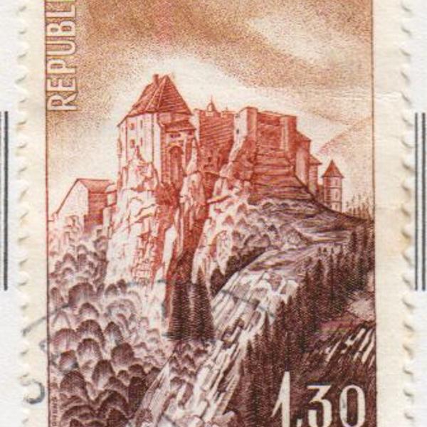 selo postal frança 1965 joux chateau