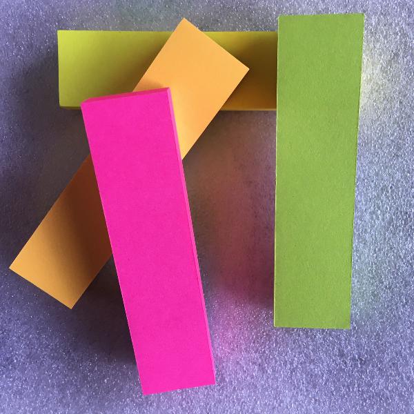 sticky note colorido