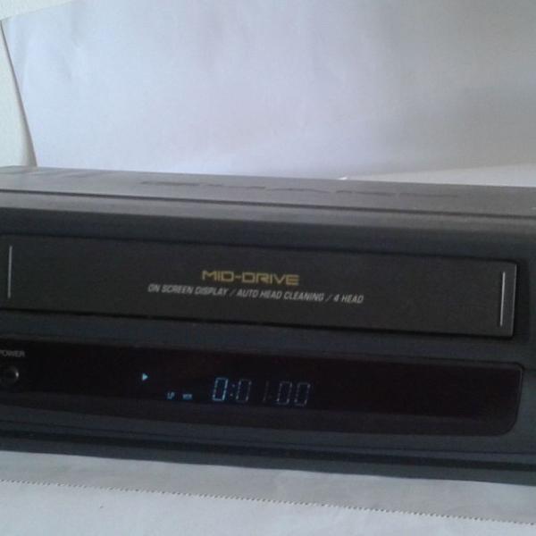 video cassete sharp - vc 1594 b - mid drive 4 cabeças