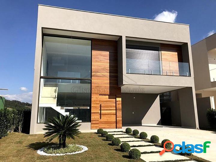 Casa nova em Tamboré, 4 suítes e linda vista