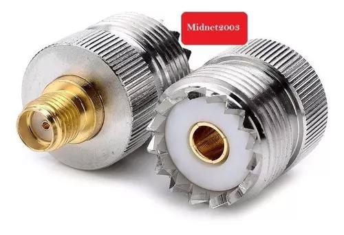 Adaptador Conector Uhf Fêmea So239 X Sma Fêmea Ht Baofeng