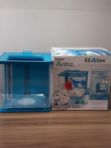 Aquário Para Peixe Betta Azul Marina Hagen 2,5l