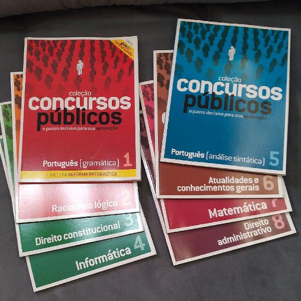 Coleção concursos públicos n. 1 ao 8.