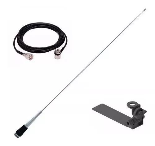 Kit Antena Px Caminhonete + Suporte Aquário Com Cabo 5,5