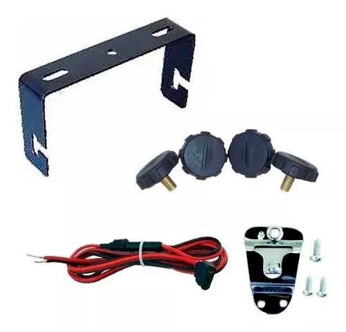 Kit Suporte Rádio Px Cobra 19dx Parafuso Cabo Dc Suporte