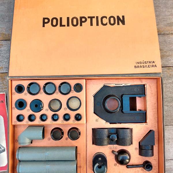 Poliopticon microscópio década 70