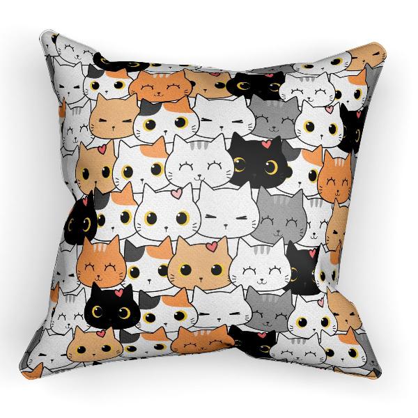 almofada decorativa gatinhos