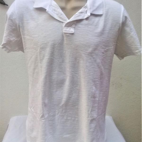 camisa polo branca