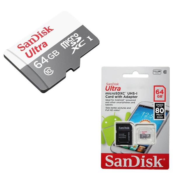 cartão de memória micro sd sandisk ultra a1 class 10