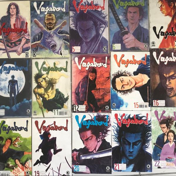 coleção mangá vagabond 19 volumes