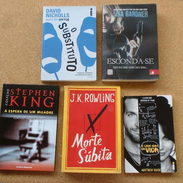 combo 5 livros diversos