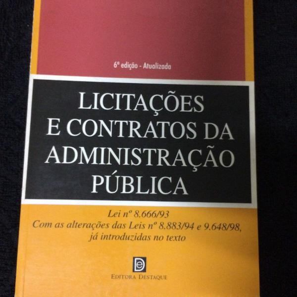 licitações e contratos da administração pública