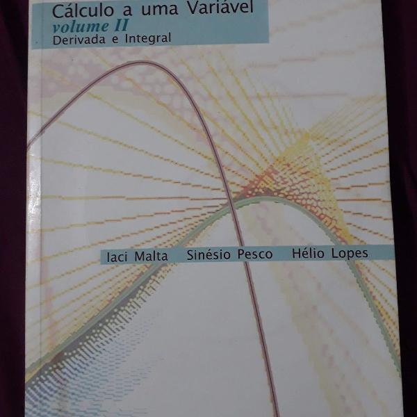 livro cálculo a uma variável volume 2