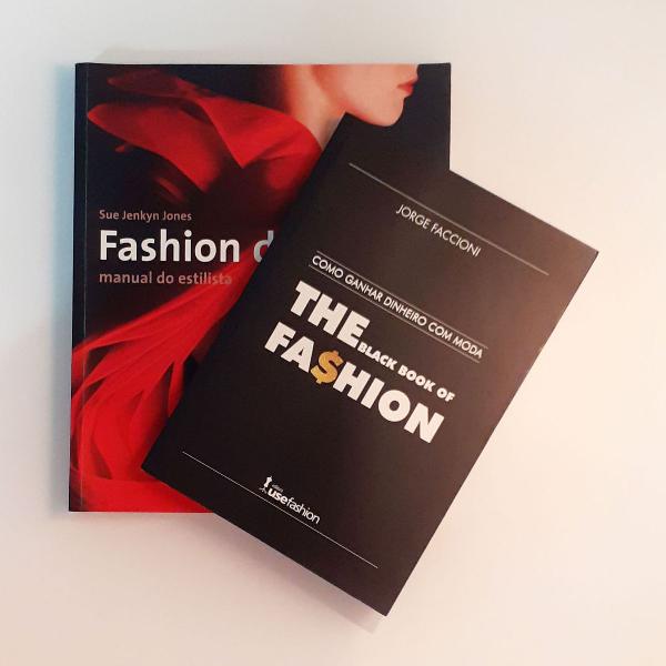 livros fashion design + the black book of fashion