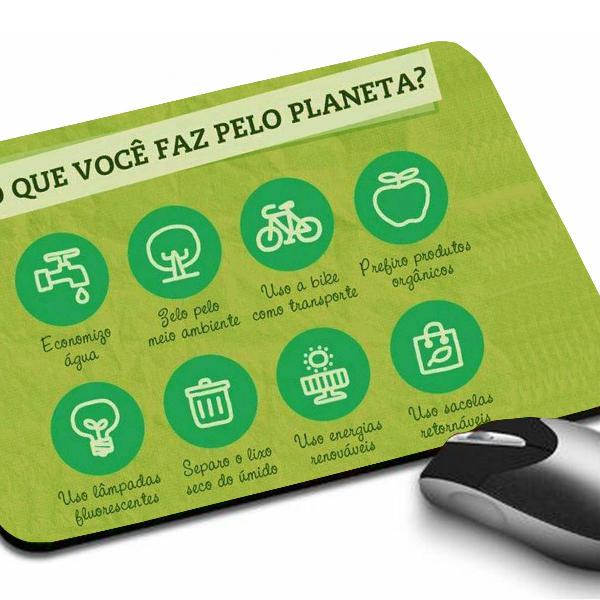 mousepad campanha de conscientização ambiental