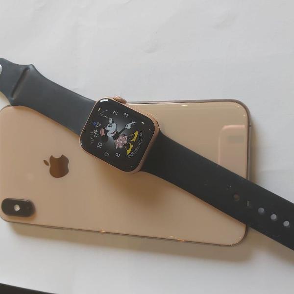 smartwatch - apple watch series4 40mm rosa e apple iphone xs