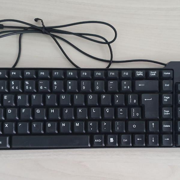 teclado standard kb-8153 usb preto abnt2 - hardline