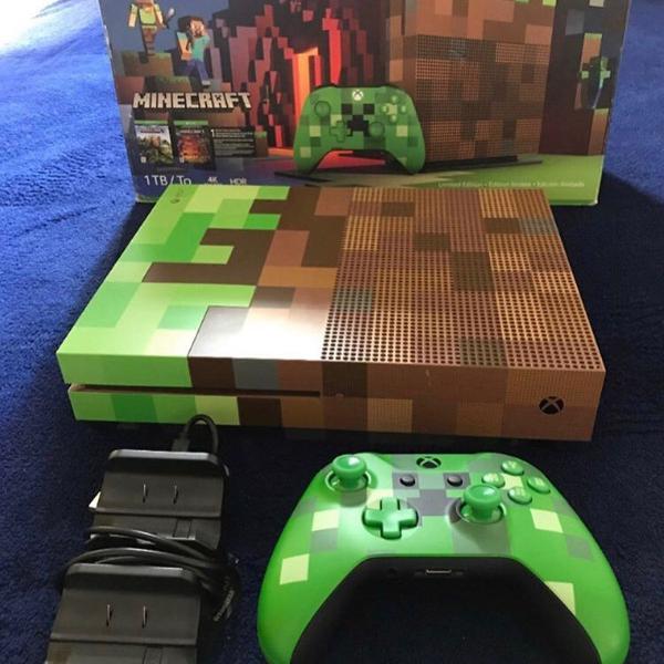 xbox one s edição limitada minecraft 1tb