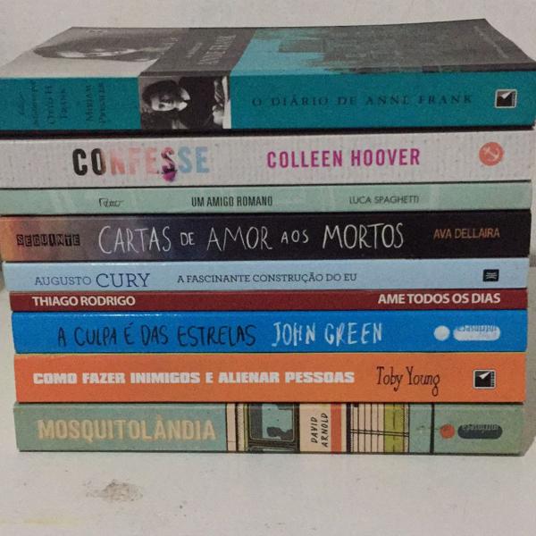 9 livros! (a culpa das estrelas, cartas de amor aos mortos,