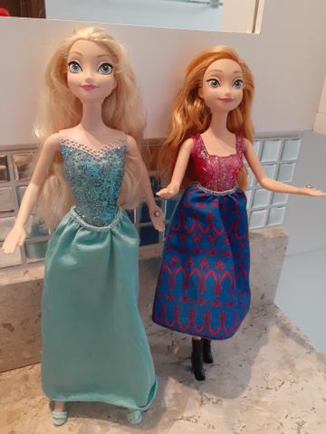 Bonecas Ana e Elsa do Frozen musical com luzes