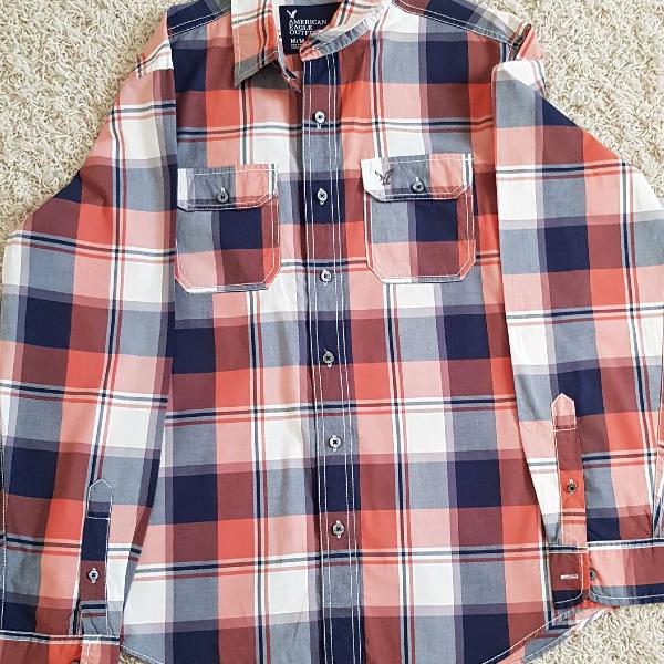 Camisa xadrez marca American Eagle Outfitters