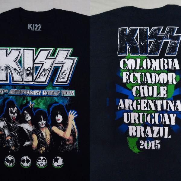 Camiseta Oficial Kiss Tour 2015