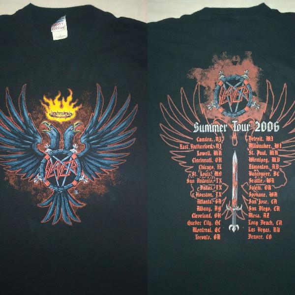 Camiseta Oficial Slayer Tour 2006 Importada