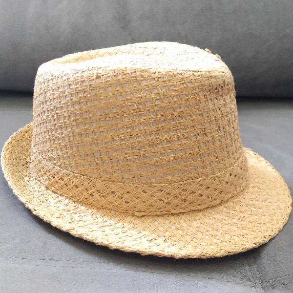 Chapéu estilo Fedora em tecido e palha!